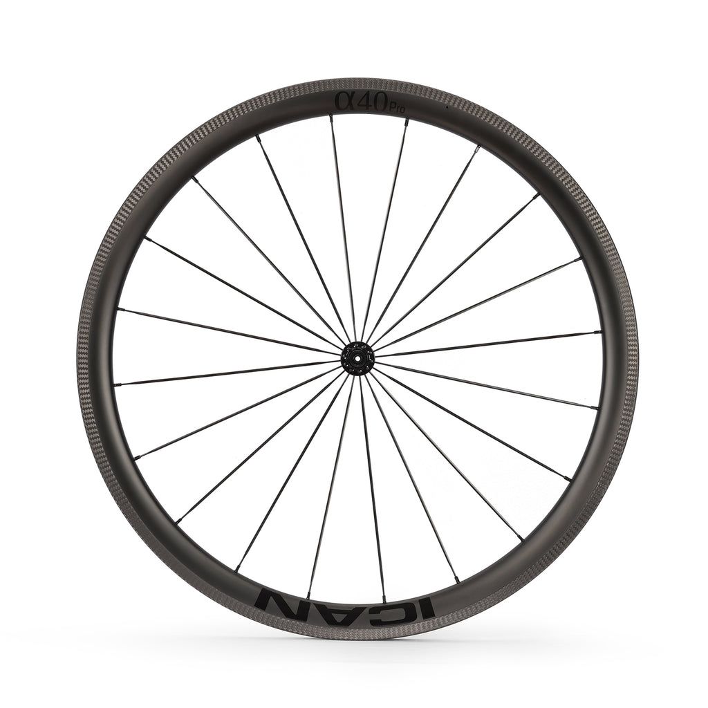 ICAN Alpha 40 pro rim brake carbon wheels R11 hub TRIAERO
