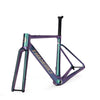 ICAN Graro gravel frame uci approval  fork without bolts 0mm offset seat post TRIAERO