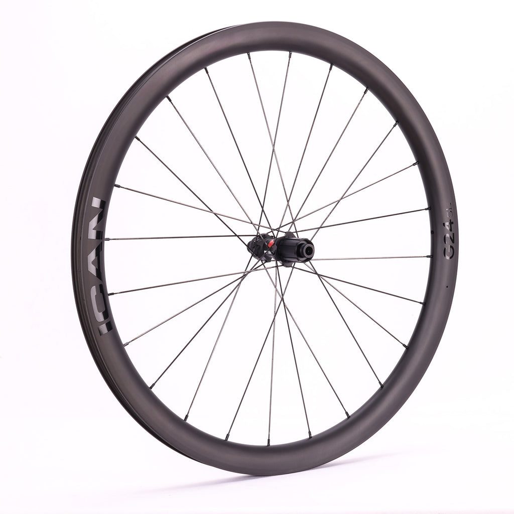 ICAN hooked gravel wheels 700C G24 SL with DT Swiss hubs TRIAERO